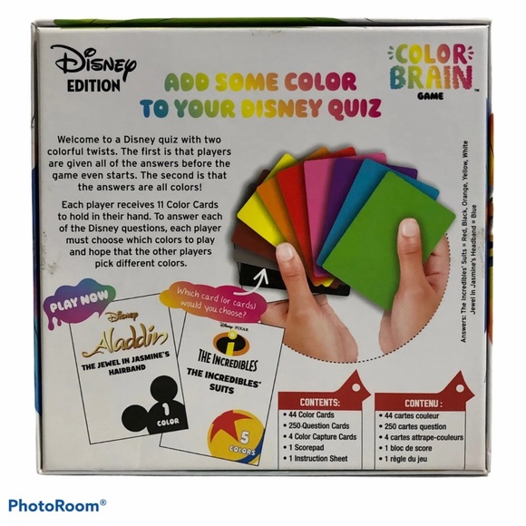 Disney Color Brain Board Game New Partially Opened - Picture 3 of 8